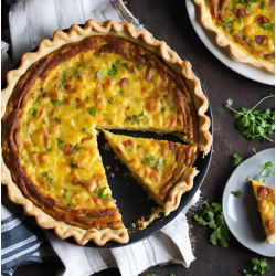 Quiche lorraine au curry livrée dans le Val d'Oise