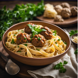 Boulettes de boeufs Tagliatelles livré dans le Val d'Oise