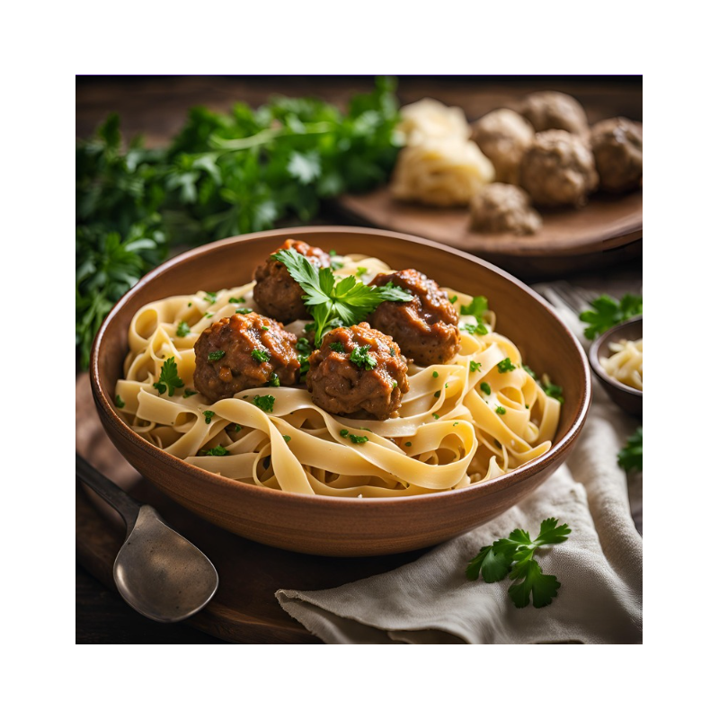 Boulettes de boeufs Tagliatelles livré dans le Val d'Oise